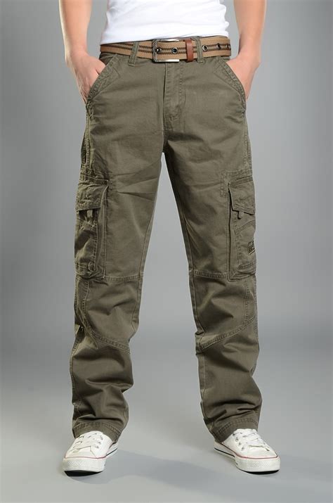 Pockets are a crucial feature in cargo pants for men. Winter Big Pockets Thick Men's Cargo Pants Warm Baggy ...