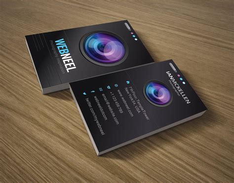 Photography Business Card Design Template 35 Freedownload Printing