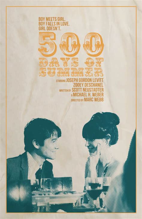 500 Days Of Summer Film Poster V1 Etsy