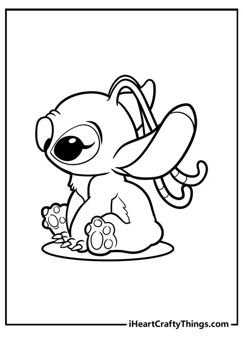 Stitch And Angel Coloring Pages Coloring Home