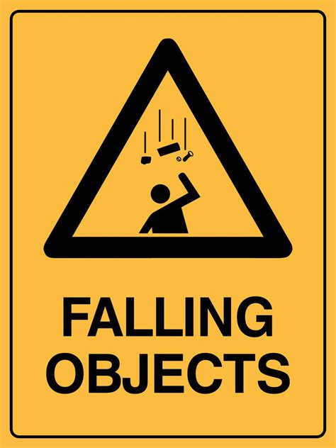Caution Falling Objects Sign New Signs