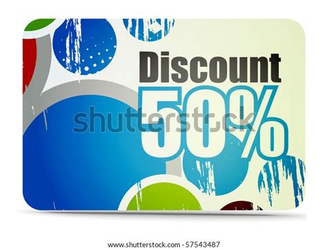 Discount Card Templates Vector Illustration Stock Vector Royalty Free
