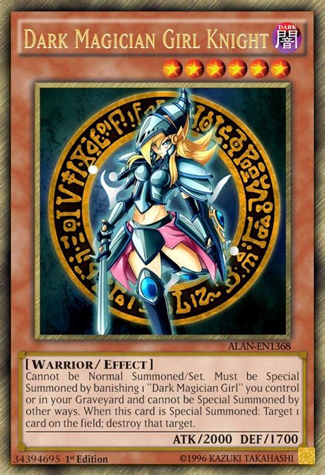 Dark Magician Girl Knight By Alanmac95 On Deviantart Custom Yugioh Cards Yugioh Dragon Cards