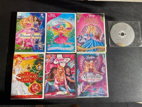 GREAT Babe GIRLS BARBIE DVD MOVIE COLLECTION BARBIE PRINCESS