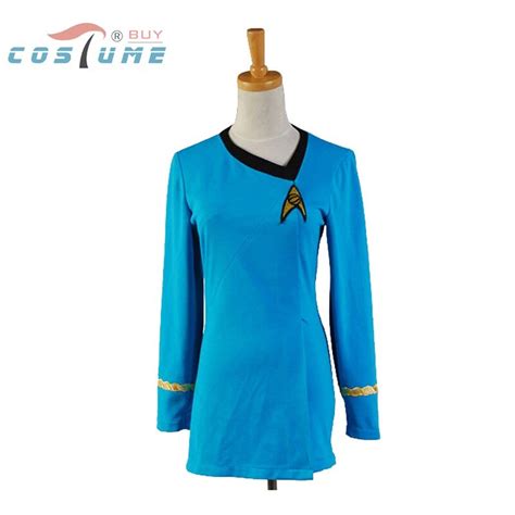 Star Duty Uniform Cosplay Costumes Tos Blue Dress Party Halloween For Women Size Xs Xxxl Movie