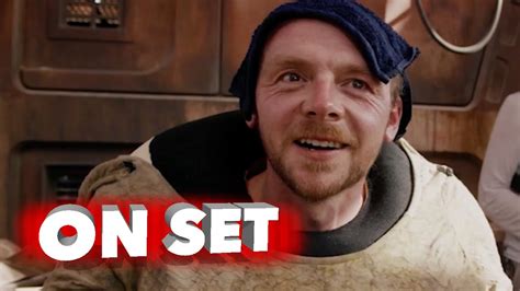 Star Wars The Force Awakens Simon Pegg Cameo Behind The Scenes