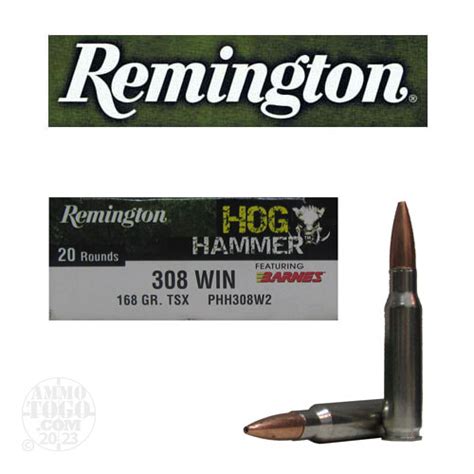 308 Winchester 762x51 Ammunition For Sale Remington 168 Grain Tsx