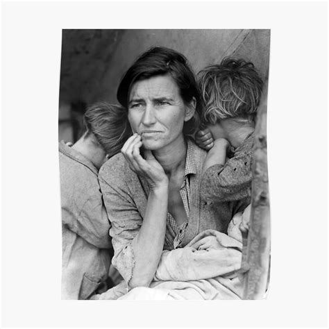 Migrant Mother By Dorothea Lange 1936 Poster By Fineearth Redbubble