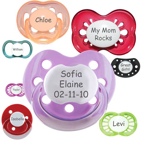 personalized pacifiers from my tiny green mom
