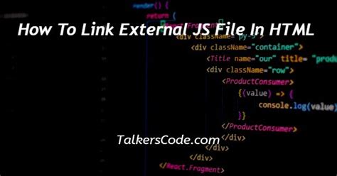 How To Link External JS File In HTML