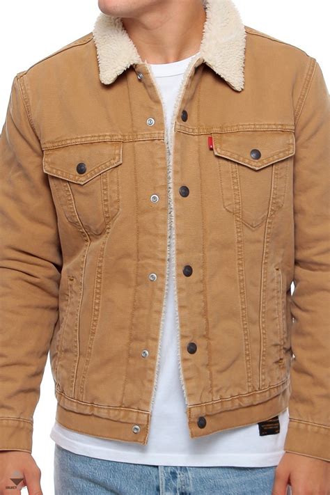 levis sherpa trucker jacket brown 16365 0106
