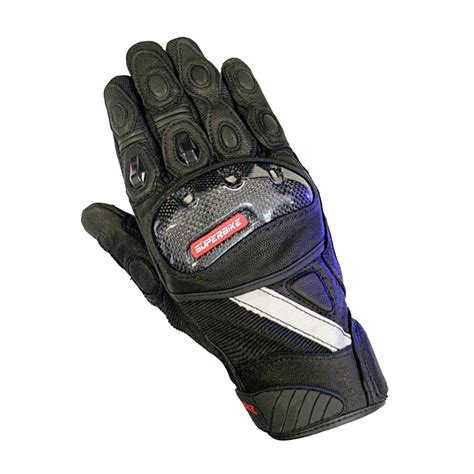 White M Men S Full Finger White Motorcycle Gloves Touchscreen Carbon