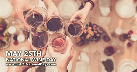 National Wine Day List Of National Days