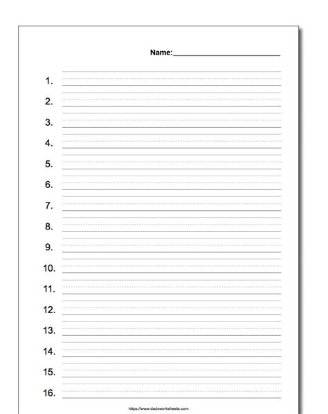 Printable Numbered Lined Paper 2023 Calendar Printable