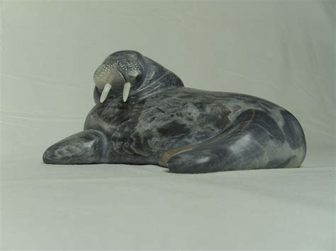 Inuit Soapstone Carving Inspiration Walrus 1