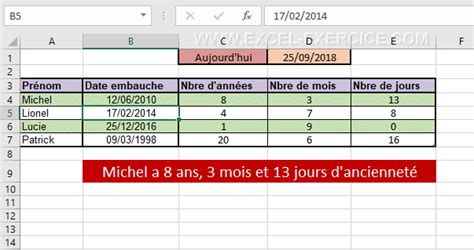 Excel La Formule Datedif Calculer Le Nombre De Jours Entre Dates Hot