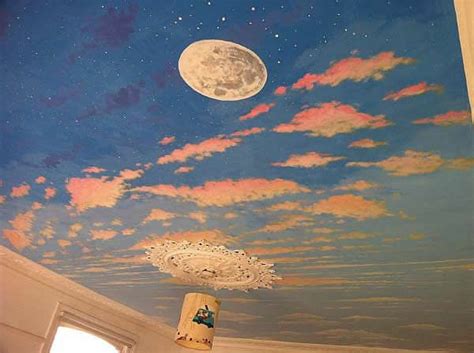 Night sky ceiling background is behr twilight chimes paint. day/night Sky Ceiling Painting | Dream Home | Pinterest ...