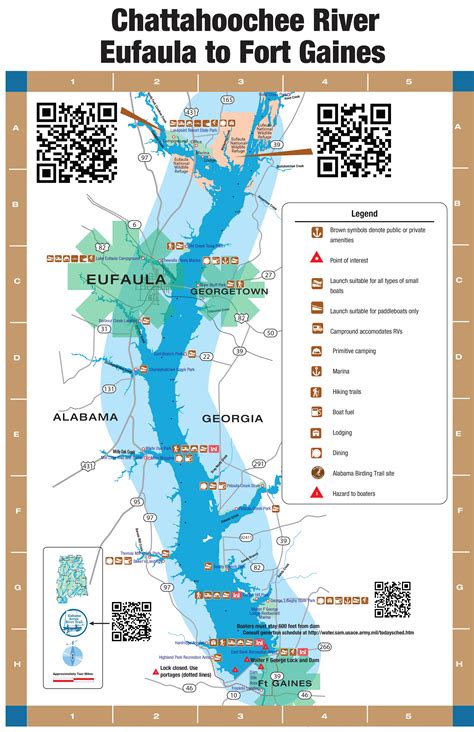 30 Lake Eufaula Alabama Map Maps Database Source