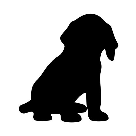 Puppy Dog Silhouette At Getdrawings Free Download
