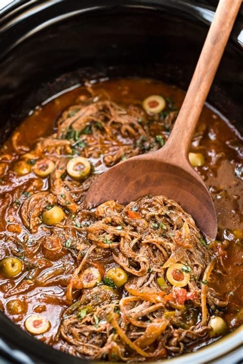Ropa Vieja In A Slow Cooker This Ropa Vieja Made In A Slow Cooker Is
