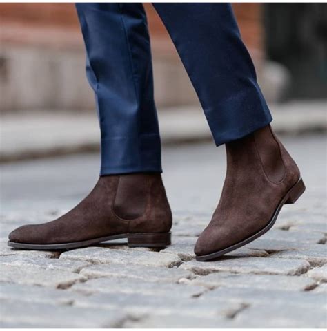 Sign up for an exclusive first look. Handmade Men Brown Suede Chelsea Boots, Mens Suede ...