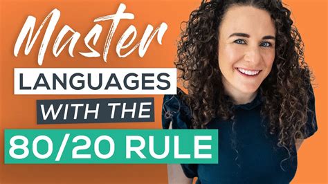 8020 Rule How To Learn Languages With The Pareto Principle Youtube