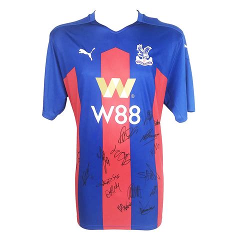 Crystal Palace Signed Shirt Premier League 2021 Squad