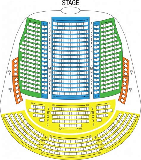 Kennedy Center Seat Chart