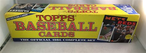 1986 Topps Baseball Factory Set Sealed Holiday Rare Set
