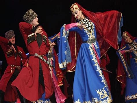 Circassian Dancers In Their National Costumes Clothing Style Early