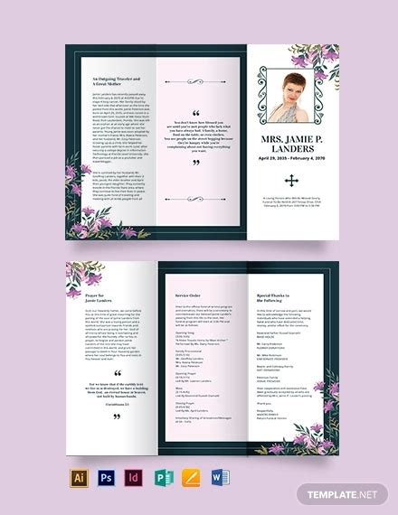 Remarkable Funeral Brochure Design 32 Examples Format Pdf Examples