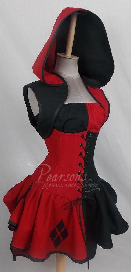 Harley Quinn Inspired Set Cosplay Renaissance Clothing Medieval