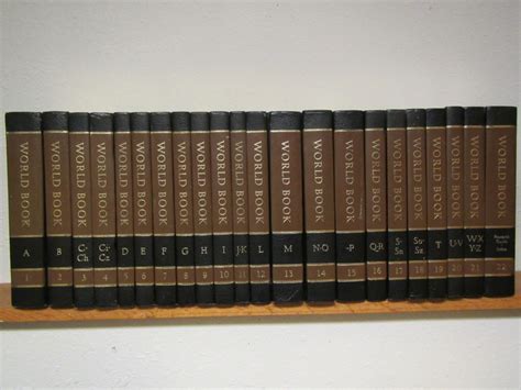 1976 Complete Set Of 22 World Book Encyclopedias A Thru Z And Etsy