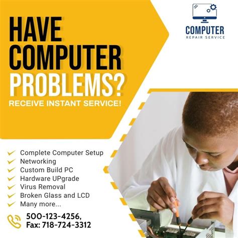 Computer Repair Ad Social Media Post In 2021 Computer Repair