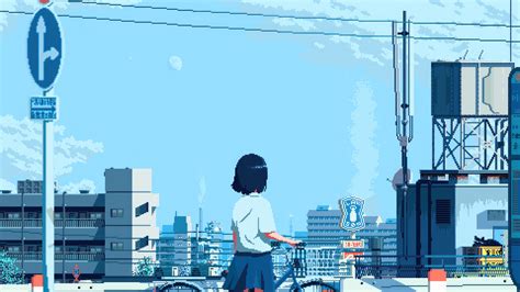 School Girl Anime Pixel Art Wallpaperhd Anime Wallpapers4k Wallpapers
