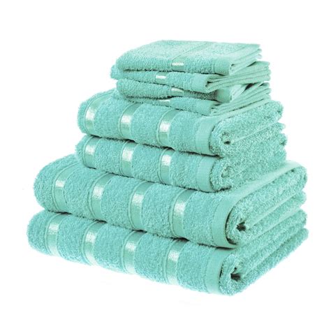 8pc Towel Bales Set Aqua Asab