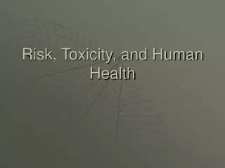 PPT Human Health Risk Assessment And Management PowerPoint