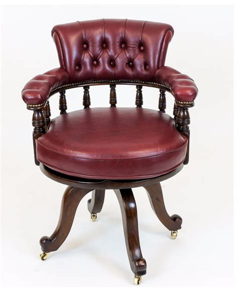 Antique desk chairs (office chairs) can come in many different forms from the carver design to the later swivel chair. Antique Victorian Mahogany Swivel Seat Desk Chair | 436427 ...