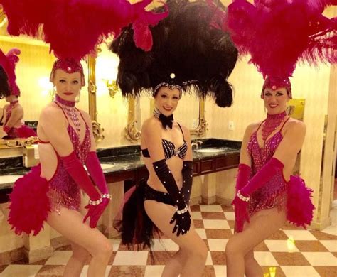 Glamorous Las Vegas Showgirls In Sparkling Pink