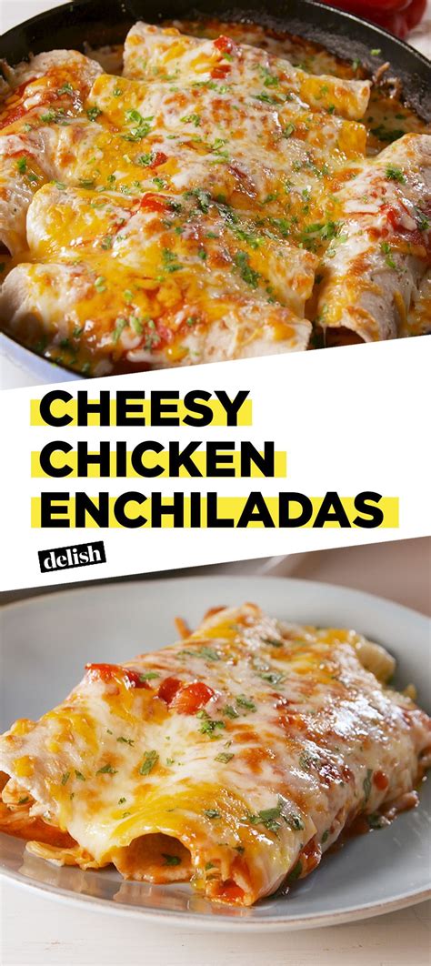 These Cheesy Chicken Enchiladas Are An All Time Favorite Recipe