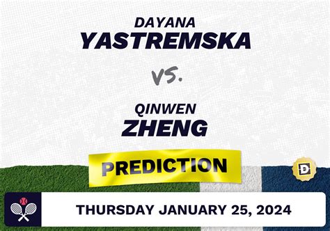 Dayana Yastremska Vs Qinwen Zheng Prediction Odds Picks For