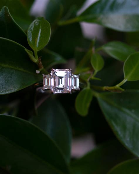 Triple Diamond Modern Engagement Ring Wendy Nichol