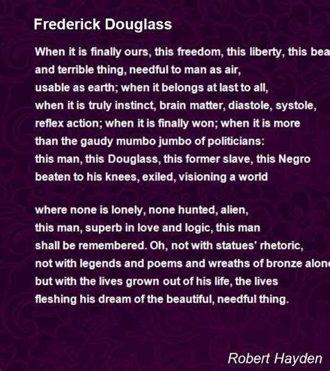 Frederick Douglass Poem By Robert Hayden Poem Hunter