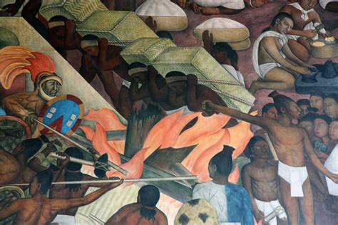 Murals By Diego Rivera In The Palacio Nacional De Mexico A Battle