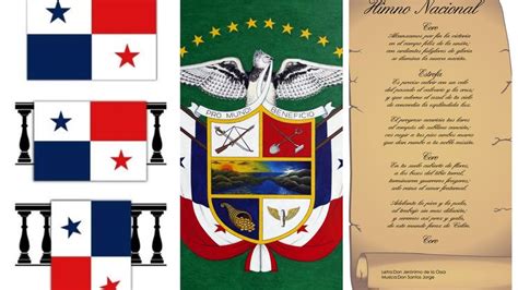 Los Simbolos Patrios De Panama Bandera Escudo Himno Pollera Hot Sex