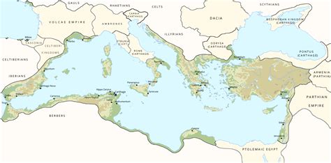 The Empire Of Carthage At Its Height In 150 Ad Rimaginarymaps