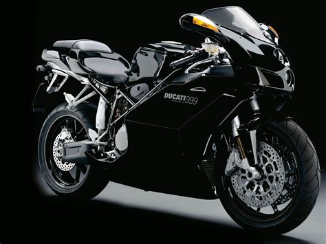 Download Desktop Wallpaper Black Chrome And Shiny Sport Bike Ducati 999