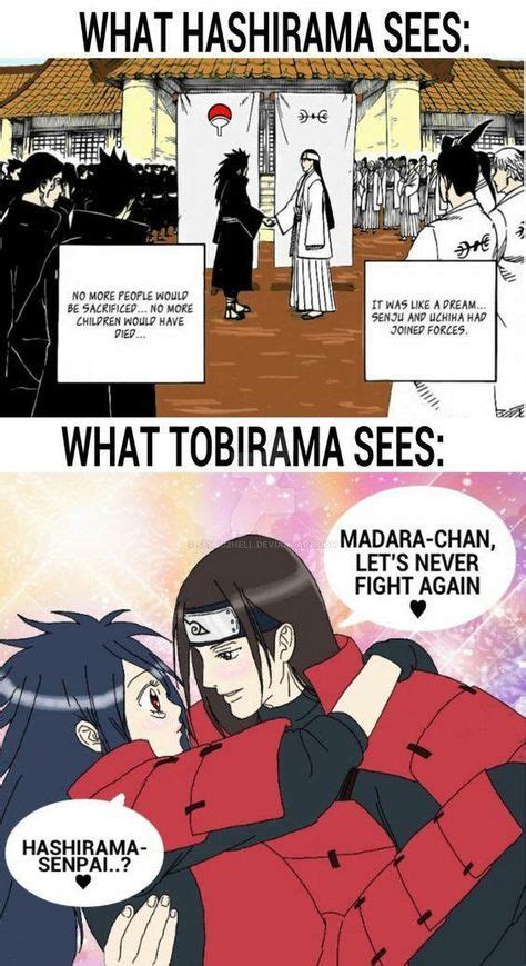 Tobirama Sees A Romance Between Hashirama And Madara Lol Naruto