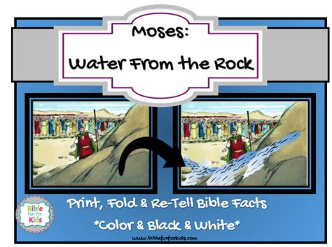 Bible Fun For Kids 25 Moses Water From A Rock