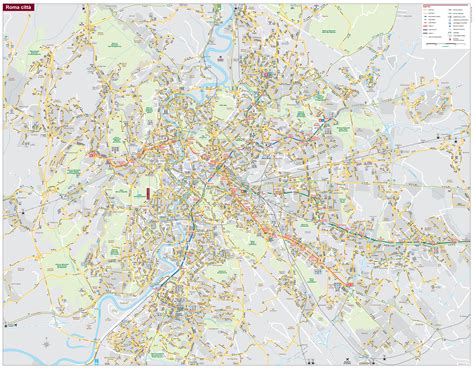 Metropolitana Di Roma Mappa Della Città Di Roma Capitale